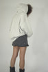FRAYED CIRCLE CUT-OUT MINI SKIRT -BLACK- *Last1